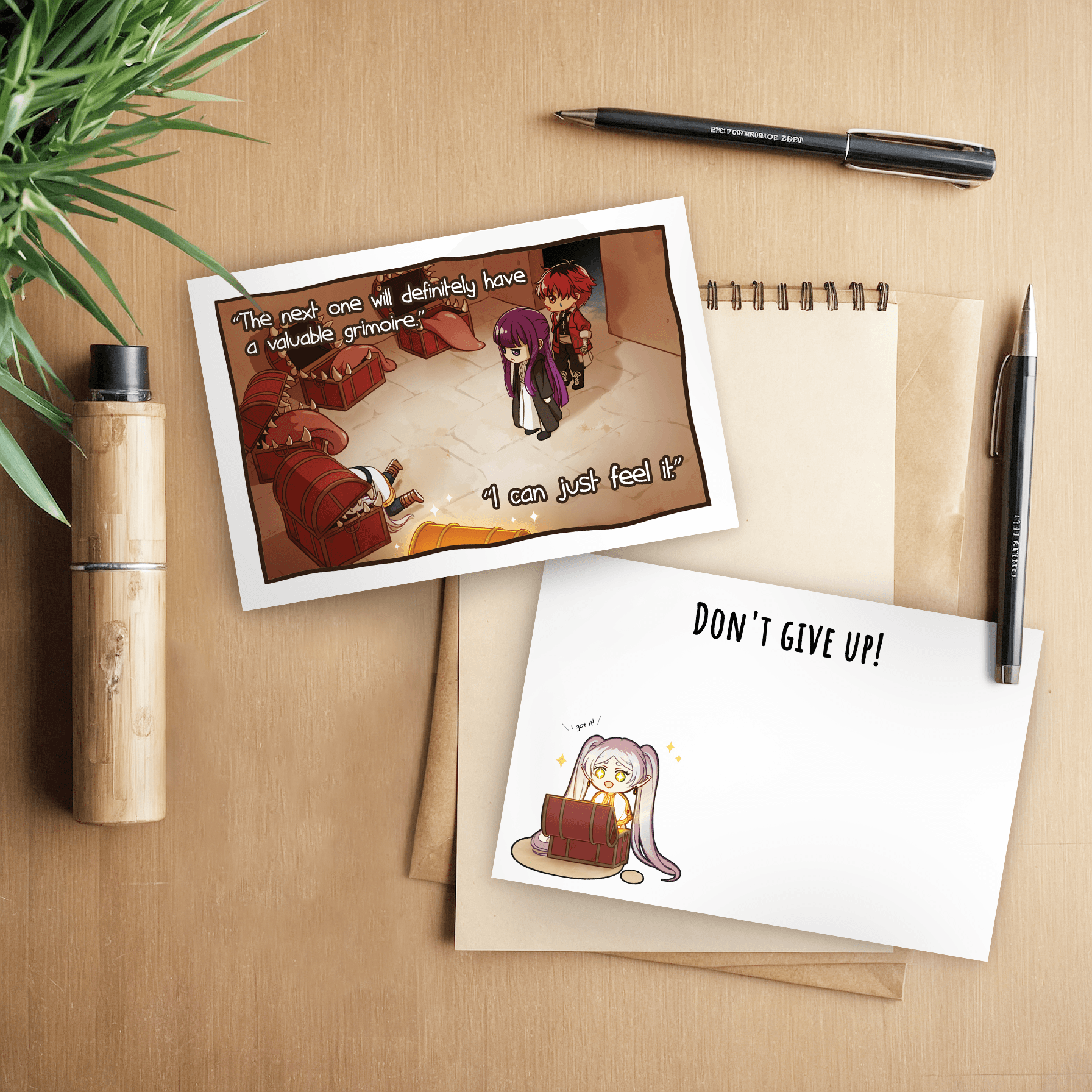Frieren x Mimic Reversible Postcard