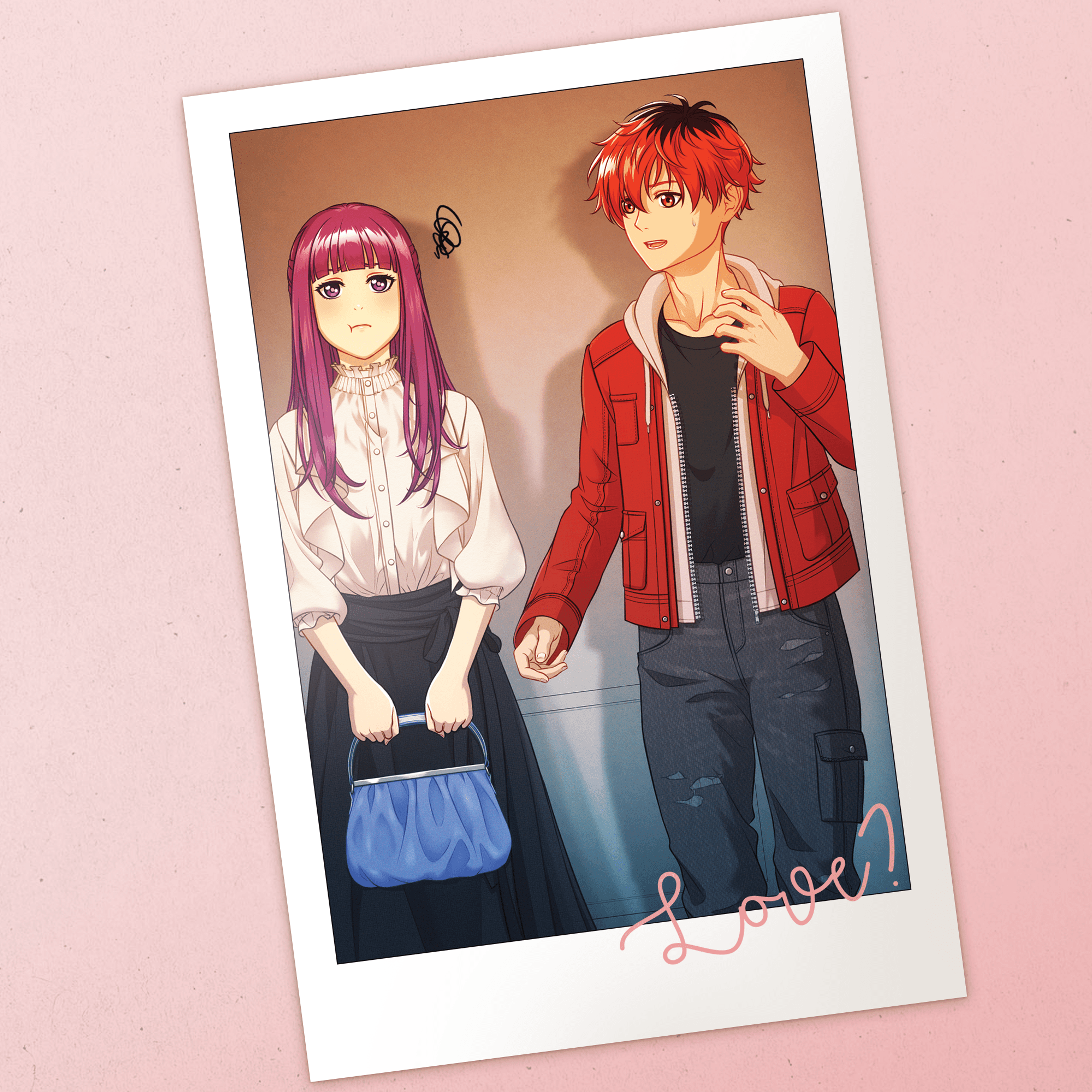Modern Stark and Fern Postcard